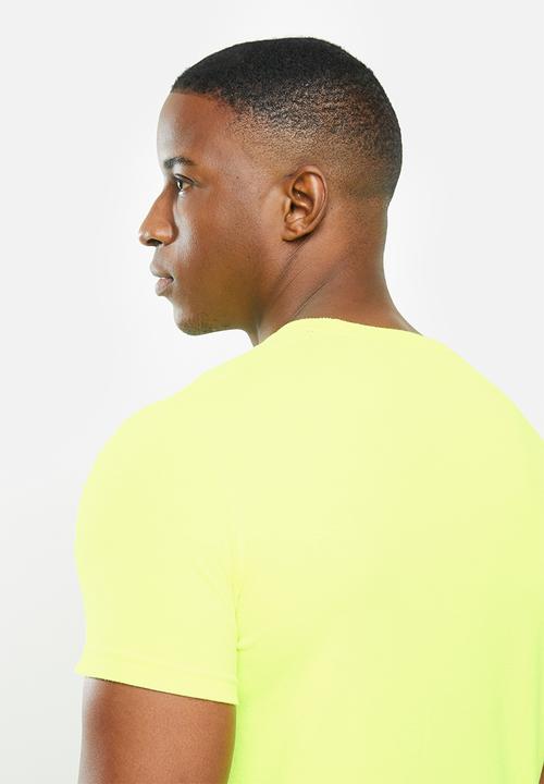 Superdry. - Vl outline pop tee - neon yellow
