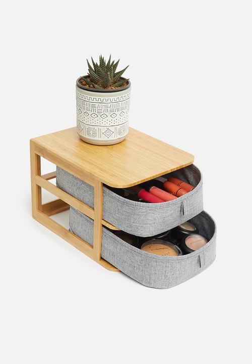 Sixth Floor - Bamboo drawer organiser - grey