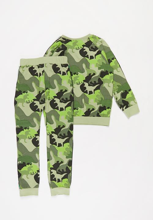 Pop Candy - Boys dino camo top & pants set - multi