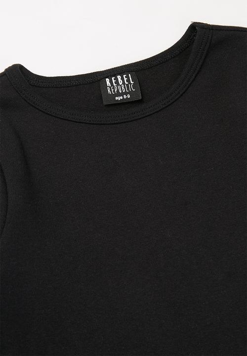 Rebel Republic - Girls long sleeve tee - black