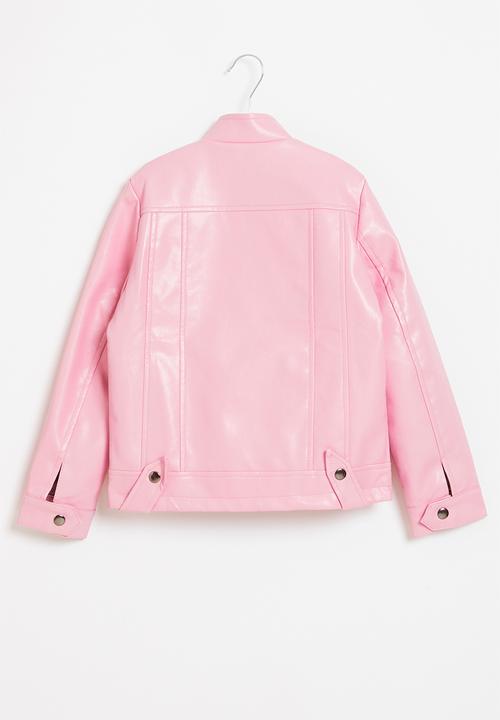 Rebel Republic - Girls biker jacket - pink