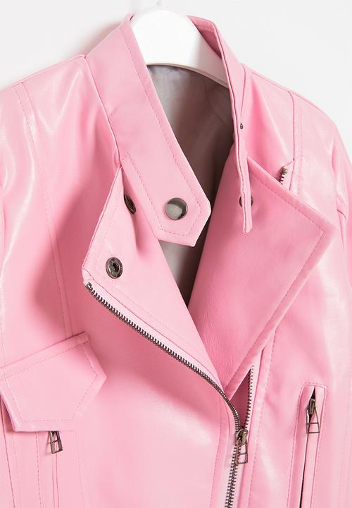 Rebel Republic - Girls biker jacket - pink