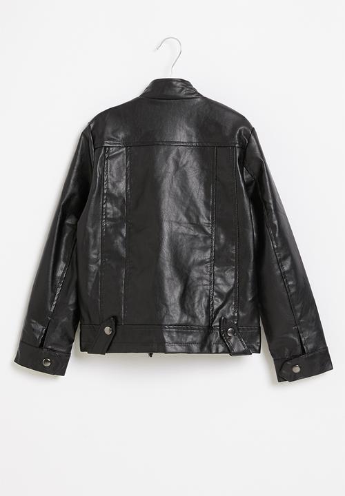 Rebel Republic - Girls biker jacket - black