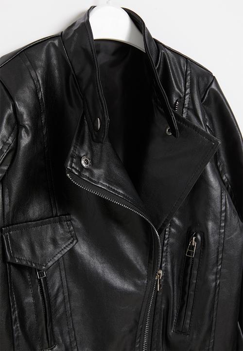 Rebel Republic - Girls biker jacket - black