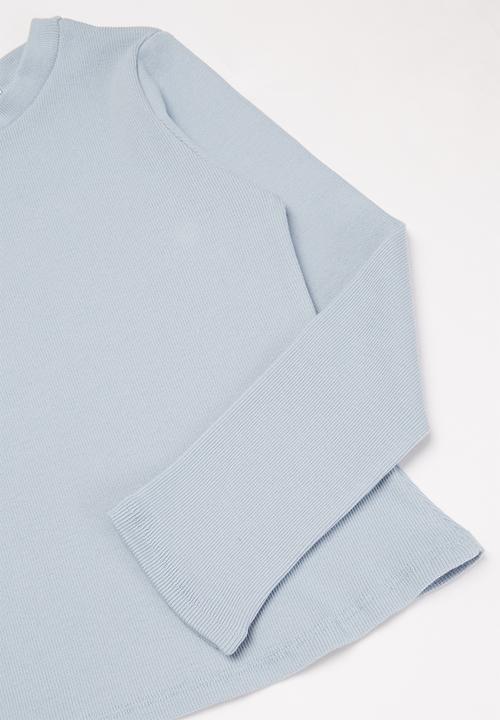 Superbalist - Girls 2 pack lycra rib tops - light blue & lilac