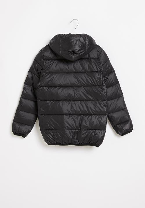 Rebel Republic - Tween boys hooded bomber jacket - black