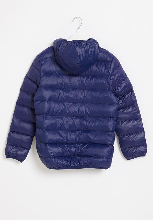 Rebel Republic - Tween boys hooded bomber jacket - navy