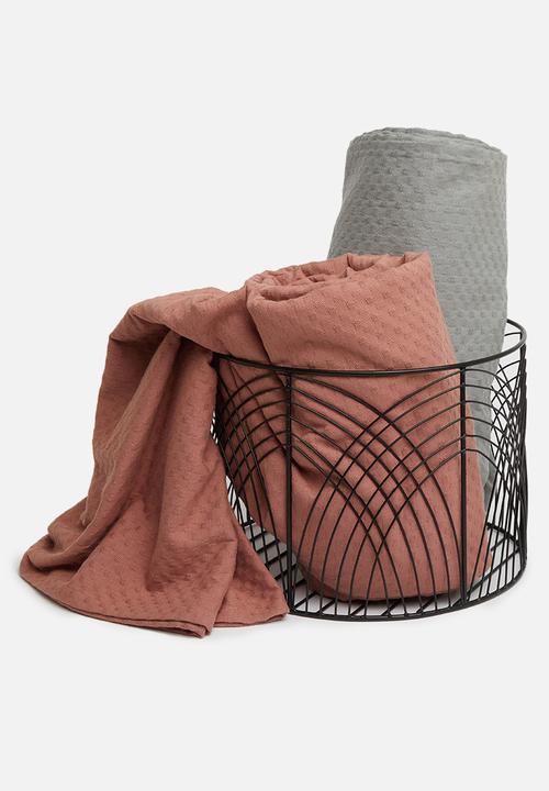 Sixth Floor - Rae wire basket - black