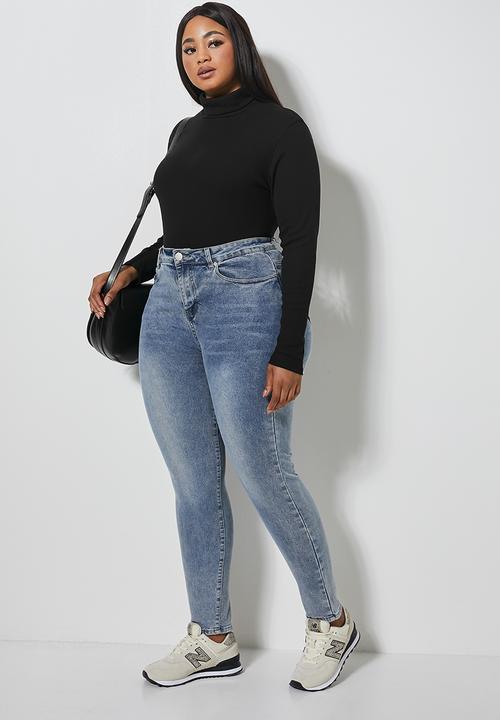 Superbalist - Single rib poloneck - black