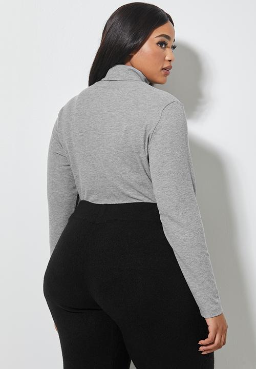 Superbalist - Single rib poloneck - grey 