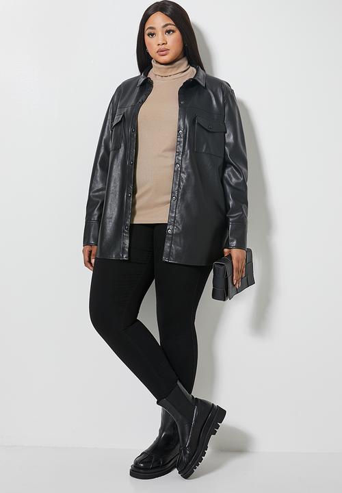 Superbalist - Single rib poloneck - toffee