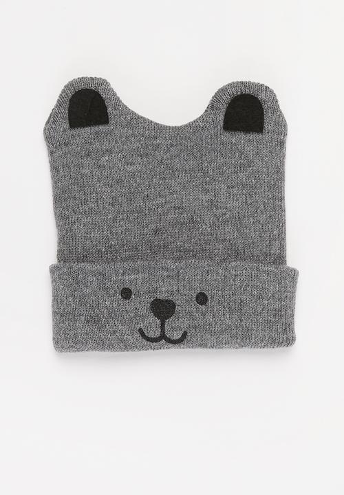 Pop Candy - Boys 2 pack character beanies - blue & grey 