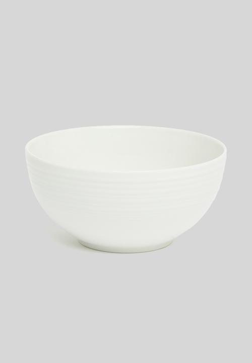 Jenna Clifford - Embossed lines dinner set 16 piece - cream