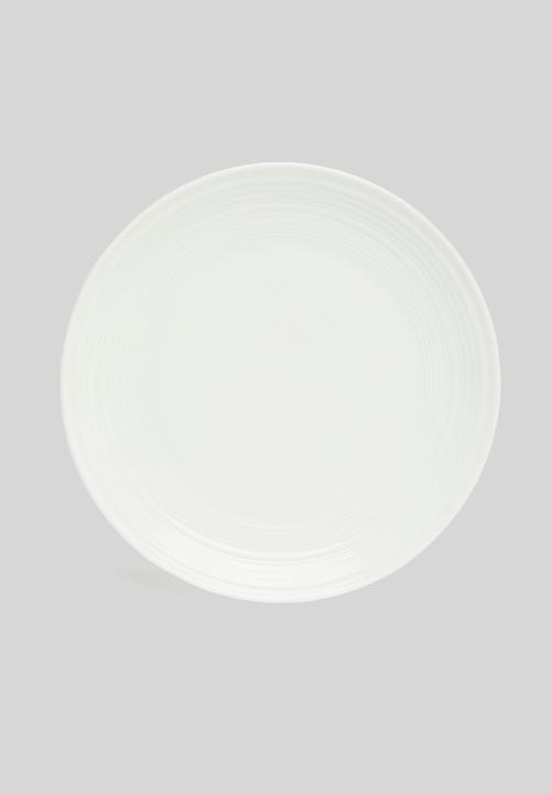 Jenna Clifford - Embossed lines dinner set 16 piece - cream