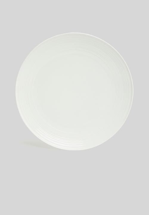 Jenna Clifford - Embossed lines dinner set 16 piece - cream