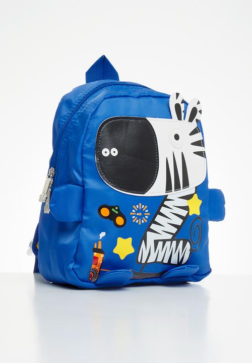 Pop Candy - Boys zebra backpack - blue