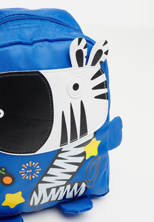 Pop Candy - Boys zebra backpack - blue