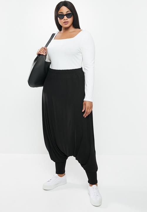AMANDA LAIRD CHERRY - Plus harem pants - black