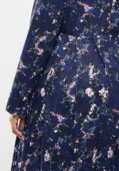 AMANDA LAIRD CHERRY - Plus mooi dress - navy
