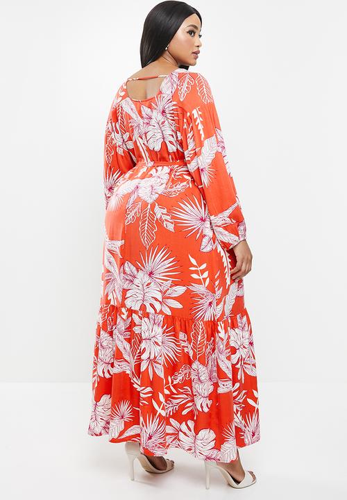 AMANDA LAIRD CHERRY - Plus sand dress - red & white 