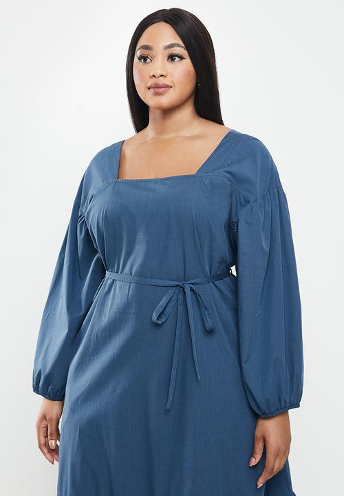 AMANDA LAIRD CHERRY - Plus sand dress - blue 