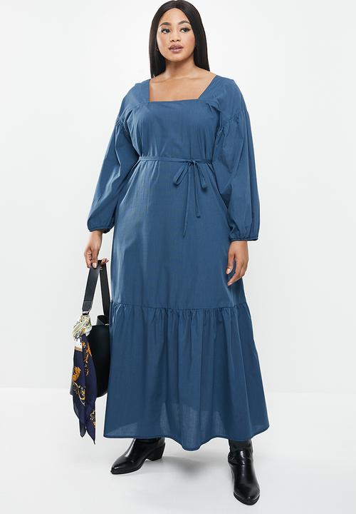 AMANDA LAIRD CHERRY - Plus sand dress - blue 