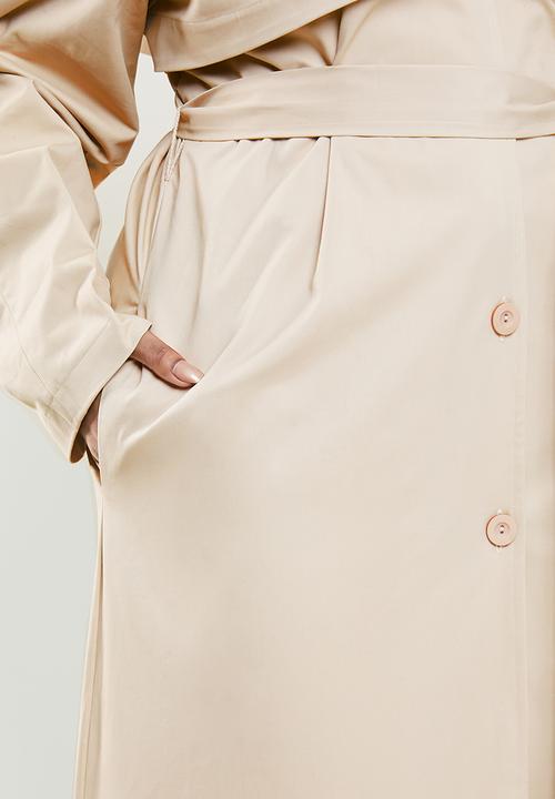 AMANDA LAIRD CHERRY - Plus sabie trench - stone 