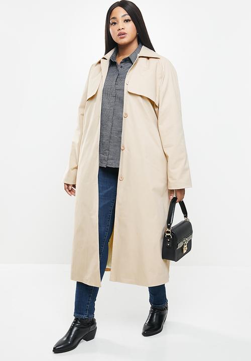 AMANDA LAIRD CHERRY - Plus sabie trench - stone 