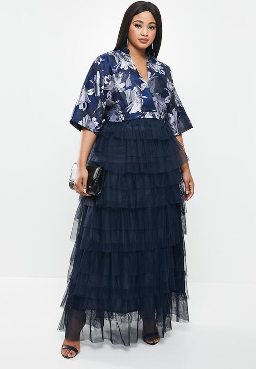 AMANDA LAIRD CHERRY - Plus elands dress - navy
