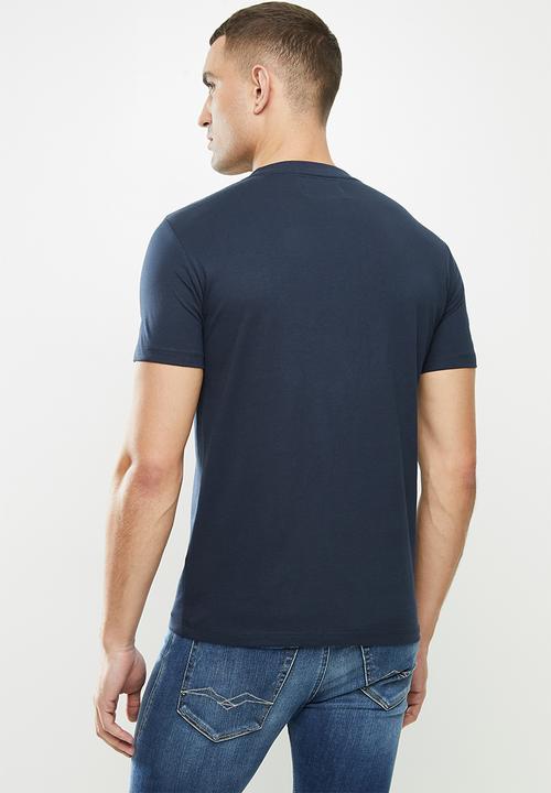 Replay - Replay organic cotton tri-angle print tee - navy