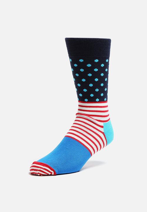 Happy Socks - Stripe Dot Socks 