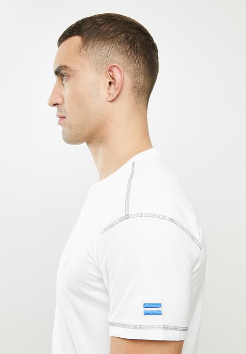 Replay - Replay raised print logo tee - white