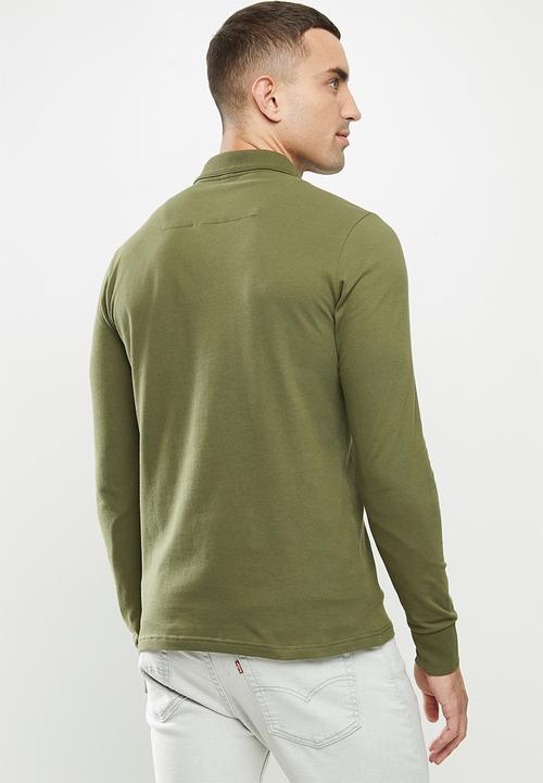 Replay - Replay long sleeve golfer - olive
