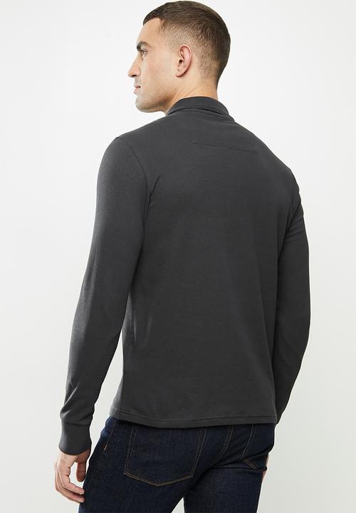 Replay - Replay long sleeve golfer - black