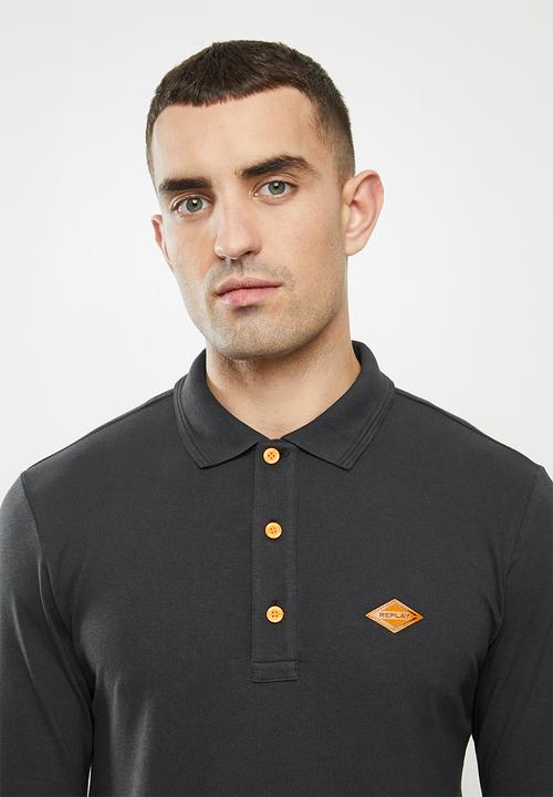 Replay - Replay long sleeve golfer - black