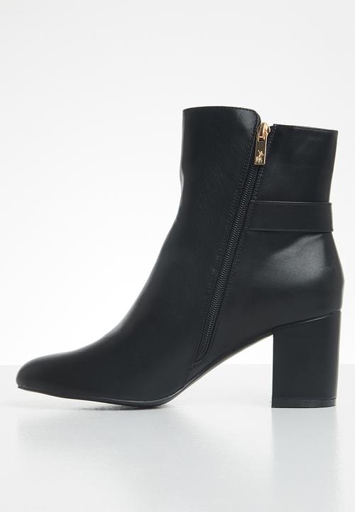 POLO - Demi polo high heel ankle boot - black