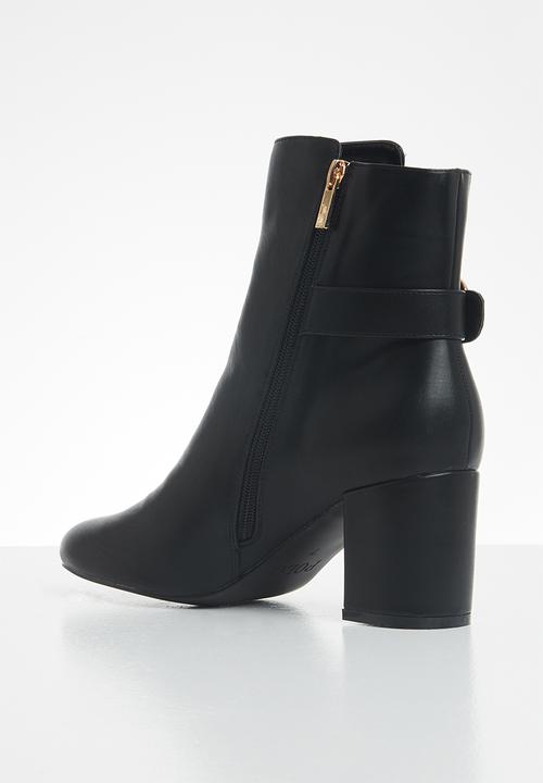 POLO - Demi polo high heel ankle boot - black
