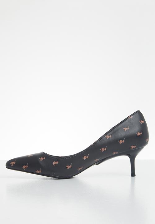 POLO - Anna monogram court - black