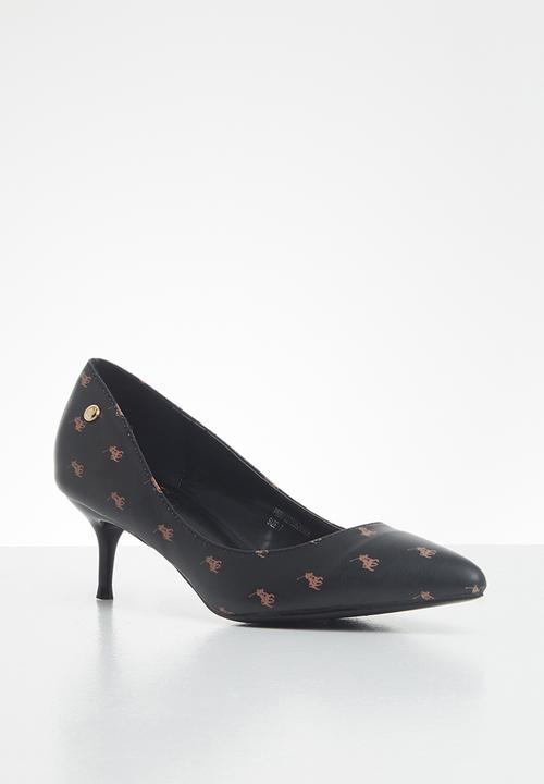 POLO - Anna monogram court - black
