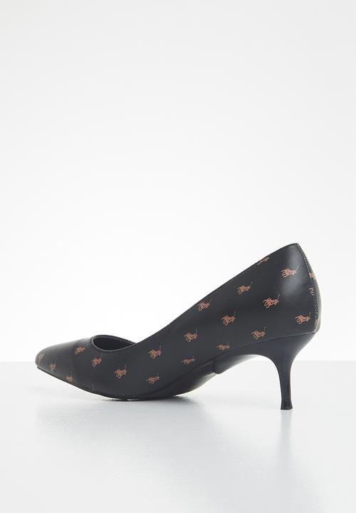 POLO - Anna monogram court - black