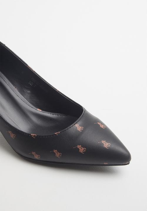 POLO - Anna monogram court - black