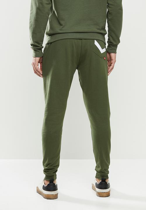S.P.C.C - Charter elasticated track pants - khaki