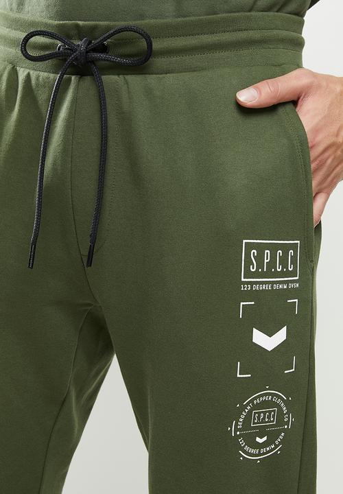 S.P.C.C - Charter elasticated track pants - khaki