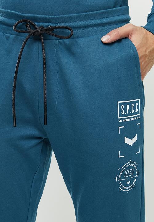 S.P.C.C - Charter elasticated track pants - teal