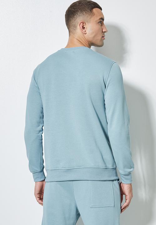 Superbalist - Brewer crew neck sweat - dusty blue