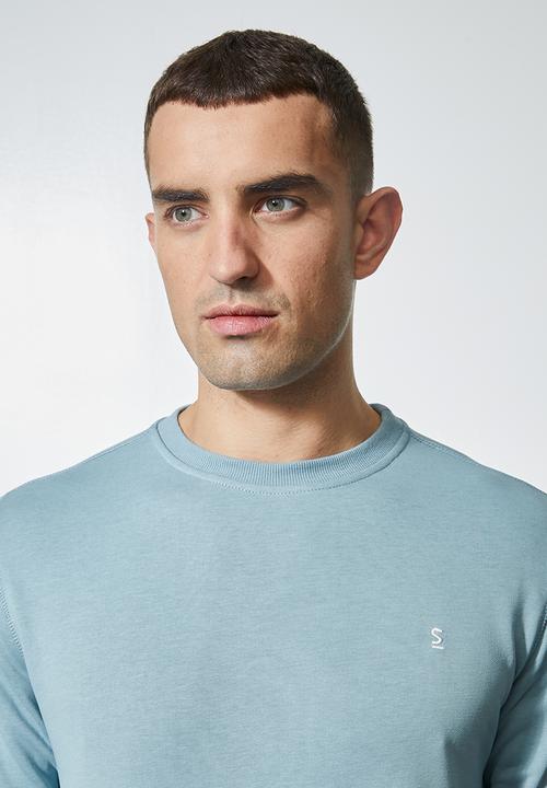 Superbalist - Brewer crew neck sweat - dusty blue