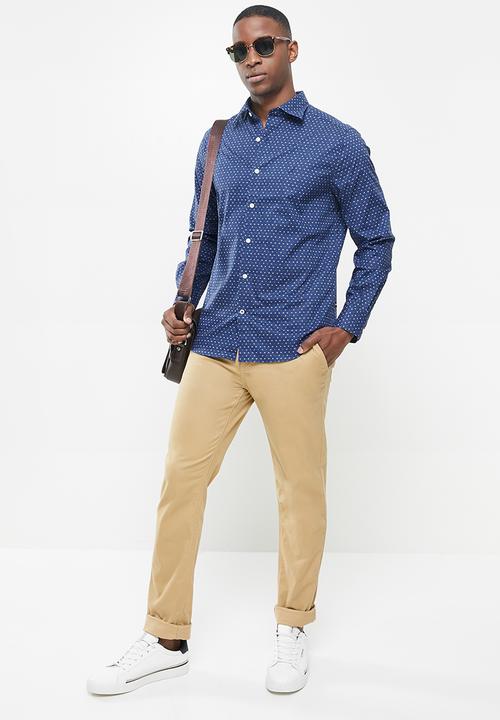 Nautica - Blue depths print shirt - navy