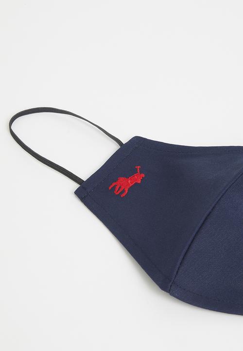 POLO - Mens polo branded mask - navy