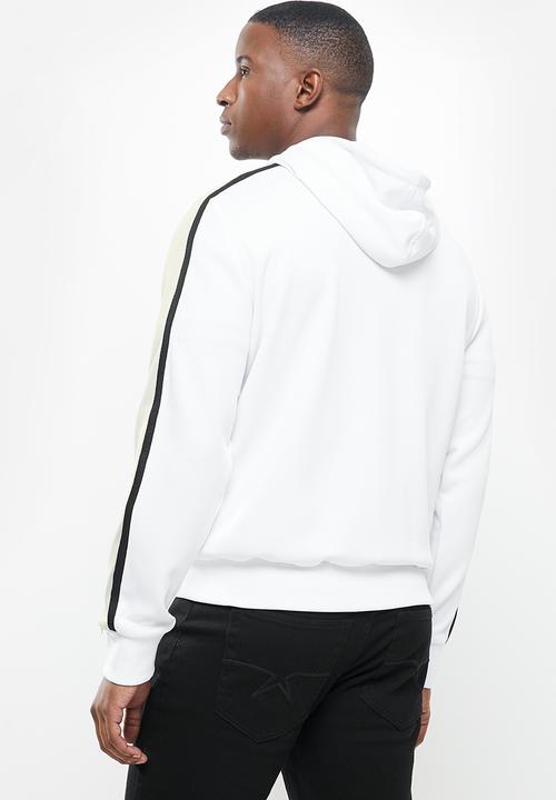 SOVIET - Beasley active zip through sweat top - white
