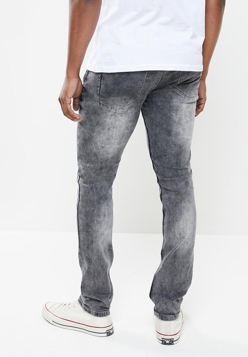 SOVIET - Bettinelli slim leg fashion denim - black